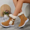 Boots Women's Woolen Short 2024 Winter European American Fashion Plush Comfortable Warm Anti Slip Snow Casual Cotton Shoes 231019