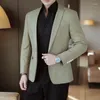 Erkekler Suits Erkekler Marka Giyim Takım elbise ceket şık ince fit blazer düğün elbise ceket tüm mevsimler için uygun büyük boy 4xl 5xl