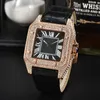 34 mm 42 mm homme watan watch hight qualité diamond carré watch en acier inoxydable quartz meneur masculin de gueule de sport masculin