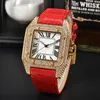 34 mm 42 mm homme watan watch hight qualité diamond carré watch en acier inoxydable quartz meneur masculin de gueule de sport masculin