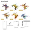 Doll House Accessories Microworld 3D Metal Puzzle Fluggy Enhergation Butterfly Model Attlies Animal Kits Jigsaw Christmas Toys Higds for البالغين الأطفال 231019