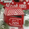 Juldekorationer år Box Metal Ornament Mailbox Letter från Santa Claus Kids Merry Home Decoration 231018