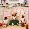 Decorazioni natalizie Anno 2024 Sacco di Babbo Natale Regali di Natale per bambini Borsa portaoggetti per caramelle Decorazione Calza Navidad 2023