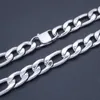 Ketten 12 mm Breite 18'' - 36'' Zoll Länge individuell anpassen Herren-Halskette aus hochwertigem Edelstahl Figarokette 305x