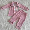 Pigiami All'ingrosso Pigiami da notte Neonato Pigiama di Natale Vestiti Camicia da Babbo Natale Pantaloni scozzesi verdi Set Neonato Boutique Bambini Outfit 231019