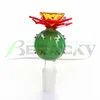 BERACKY CACTUS Slider Glass Bowl 14mm 18mm Man Bong Bowl Heady Glass Bowls Piece For Water Bong Beaker Bongs Dab Rigs