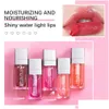 Lip Oil Glow Crystal Jelly Gloss Moisturizing Plum Lipgloss Tint Long Lasting Nourishing Makeup Sexy Plump Tinted Make Up Drop Deliv