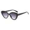 Lunettes de soleil Fashion Women's Cat Eyes Street Pos en Europe et en Amérique Lunettes rondes