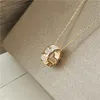 designer necklace fashion Necklace luxury jewelry women shell 18K rose gold diamond chain red green snake necklaces jewelrys christmas party gift free shipping