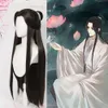 Xie Lian Cosplay perruque cheveux noirs Tian Guan Ci Fu Hanfu perruques hommes Halloween Pro Anime paradis officiel bénédiction cosplay