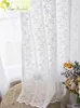 Rideau dentelle gaze rideaux blanc rayé Tulle pour salon chambre balcon fenêtre rideau princesse moustiquaires vague offre spéciale 231019