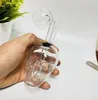 Mini Glass Bong Skull Shaped Hookahs Creative Hosah Water Pipe Mini Bubbler Dab Rigs for Smoking