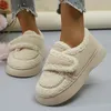 Boots Warm Lamb Wool Cotton Padded Shoes Women 2023 New Flat Thicken Plush Winter Woman Non Slip Thick Bottom Ankle Snow 231019