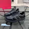 Designer rendas até gacini tênis sapatos masculinos esportes ao ar livre couro de bezerro skate andando malha técnica conforto calçado 04