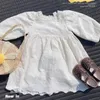 Girl Dresses 2023 Mori Summer Spring Kids Dress Sweet Lace Princess Style Long Sleeve Soft Thin Fashion Design For Girls