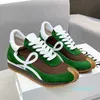 Casual Shoes Mens Fashionable Calf Leather Sneakers Wave Textured gummisula Löpskor 35-46