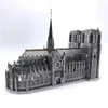 Accessori per la casa delle bambole Puzzle in metallo 3D di alta qualità Notre Dame De Paris Modello per adulti Difficile Costruzione Puzzle fai da te Giocattoli 231019