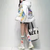 Kurtka zimowa designerka kobiety białe patchwork kaczka puffers kurtki dla dużych grubej zimy