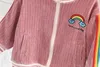 Giyim Setleri 1-5T Çocuk Bebek Seti Sonbahar Yeni Kızların Uzun Kollu Fermuar Kazak Ceket Seti Kızların Bebek Günlük Pantolon Seti 231019
