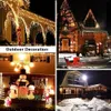 Andere Event-Party-Zubehör, Straßengirlande am Haus, Weihnachtsdekorationen, Ornamente, LED-Girlande, Eiszapfen-Vorhang, Licht, Droop 0,50,60,7 m, EU-Stecker, Jahr 231019