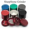 SharpStone Grinder Roken Metalen Kruidenslijpmachines Zinklegering 4 Onderdelen 40mm 50mm 55mm 63mm Filter netto Droge Kruid Vaporizer Pen