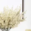 Flores decorativas bebê respiração gypsophila buquê artificial pe lavanda falso festa de casamento natal arranjo floral decoração para casa