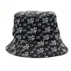 2023 New Demon Bucket Hat Reversible Two Sides Bob Panama Caps for Girls Boys Japanese Anime Woman Fisherman Hats Sunhat