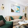 Vägglampa kinesisk stil marmor guld vardagsrum koppar led designerns kreativa sovrum sovrum dekor hem