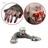 Andra festliga festförsörjningar Scary Halloween Crawling Ghost Electronic Creepy Bloody Zombie med LED Eye Prop 231019