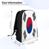 Mochila Unissex Ombro Casual Caminhadas Bandeira Coreana Bolsa Escola Viagem Laptop Mochila