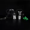 14mm 18mm Glass Ash Catcher 4.5 Inch Ash Catchers Thick Pyrex Clear Bubbler Ashcatcher With Glass Bowl & J-Hook For Water Bong Pipes