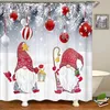 Shower Curtains Christmas Curtain for Bathroom Rustic Farmhouse Vintage Xmas Living Room 230819