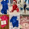 Pijamas Vermelho Personalizado Pijamas De Seda Sólidos Crianças Pijamas Conjuntos 2 Pcs Crianças Menino Menina Pjs Roupas Criança Personalizado Pijamas Presentes 231019