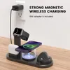 Magnetic Wireless Charger 4 in 1 Wireless Charging Station Multiple Devices for Apple iPhone 15/15 Pro/15 Plus/15 Pro Max, 14,13,12 Pro/Max/Mini/Plus, AirPods, Apple Watch