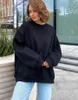 Kvinnors hoodies 2023 överdimensionerade tröjor för kvinnor hösten vinter tjock varm fleece tröja flickor streetwear lösa tröjor