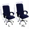 Housses de chaise 1 ensemble housse élastique en velours épaissie Internet café cinéma fauteuil cas personnel de bureau ordinateur siège pivotant amovible 230819