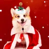 Ropa para perros Sombrero divertido para mascotas Accesorios navideños adorables Sombreros Santa Baberos para perros Gatos Disfraz Fiesta de año Regalo de cosplay