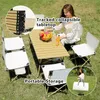 Camp Furniture Portable Folding Table Camping table Chairs set for Outdoor Barbecue Picnic Table Chicken Rolls Outdoor table garden table 231018