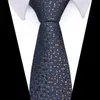 Neckband 100% Silk Brand Tie Men Fashion Factory Sale 160 färger slips Blue Flower Wedding Accessories Man Fit Group slips Cravatl231017