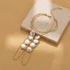 Braccialetti con ciondoli Bracciale con perle imitazione irregolari dal design di interesse speciale per gioielli da regalo personalizzati per feste di compleanno per donna