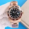 Rolaxs Gmt Batman Herrenuhr Batgirl Man Uhren Clean Factory Sprite 40mm Armbanduhr 3285 Uhrwerk 904l Armband Jubilee Keramiklünette Schwarzes Zifferblatt Root Beer-02