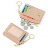 Card Holders Women Wallets PU Leather Female Purse Mini Multi-Cards Holder Coin Short Slim Small Wallet Zipper Hasp