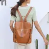 School Bags 2023 Fashion Student Backpack Women's Casual Street Black