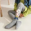 Leggings Tights Tights for Girls Spring Autumn Cotton Knitted Children's Pantyhose Cartoon Rabbit Kids Girls Tights 2-7 Years 231019