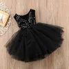 Mädchen Kleider Pailletten Baby Mädchen Party Sommer Süße Kinder Kleidung Hochzeiten Geburtstag Prinzessin Tüll Kleid Kinder Kleidung