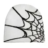 BeanieSkull Caps Cobweb Knit Cap Hommes Femmes Paragraphe Qualité Beanie Cap Y2K Chaud Mode Cent Take Ins Net Rouge Design Sense Niche Cold Cap 231019