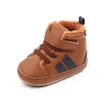 Baby Winter and Autumn Toddler Infant First Walking Shoes Ankle-covered TPR Sole Anti-slip Soft PU GC2402