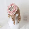 Accesorios para el cabello Niños Lolita Tob Sombrero Tocado Arco Rebordear Diseño de encaje Princesa Horquilla España Retro A1294 231019