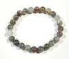 Bracelets en pierre de sang africaine pour hommes et femmes, brins de 6mm, 8mm, 10mm, 8''