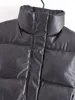 Gilet da donna 2023 Gilet di moda Donna PU senza maniche per le donne Pouf invernale Cappotti particolarmente su misura